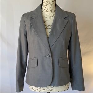 Petite Sophisticated Sz8P Gray Jacket.